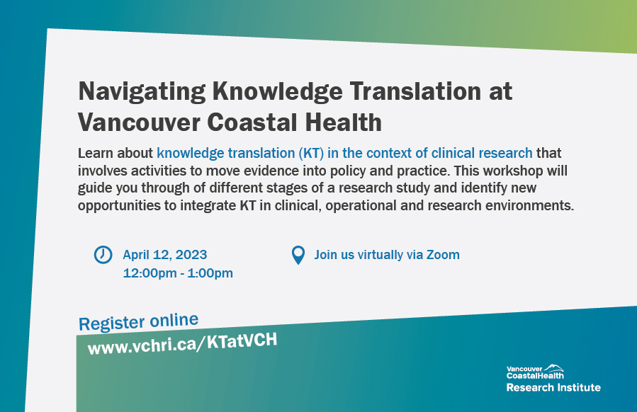 Navigating Knowledge Translation at Vancouver Coastal Health | VCH ...